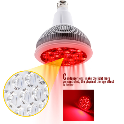 660nm Light Therapy Lamp 850nm Aluminum Red Infrared Light E27 E40 Bulb For Skin Pain Relief 36 LED Red Grow Light