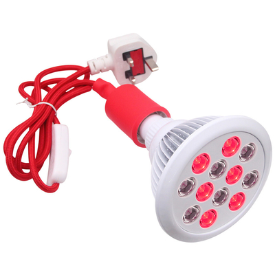 Blood Vessel Removal Red Light Therapy Bulb Near Infrared Device 660nm 850nm 24W LED Light Therapy Lamp For Skin Beauty